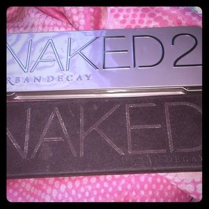 Urban decay Naked 1 and Naked 2 palettes